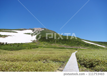 白山彌陀原和御前峰 白山彌陀原和御前峰 111753483