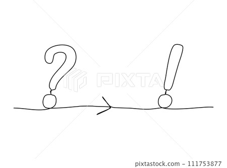 Concept for problem solving, one line drawing vector illustration. Concept for problem solving, one line drawing vector illustration. 111753877
