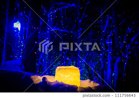 定山溪雪光之路風景 111756643