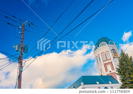 冬天的小樽街景 111756804