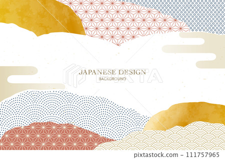 Japanese pattern abstract background design Japanese pattern abstract background design 111757965