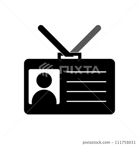 identity card icon 111758031