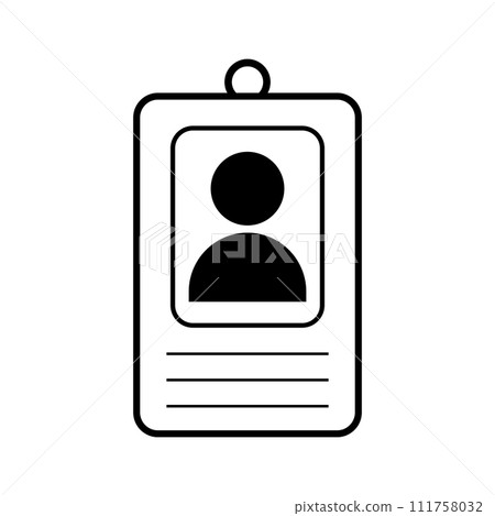 identity card icon identity card icon 111758032