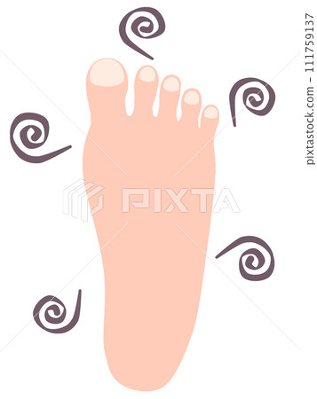 stinky foot mark stinky foot mark 111759137
