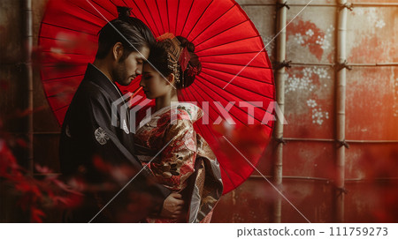 Image of Samurai Couple No1-14 - 111759273