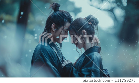 Image of Samurai Couple No1-16 - 111759275