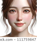 美麗的女性面孔（AI） 111759847