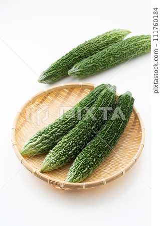 Bitter gourd on a white background 111760184