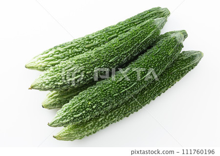 Bitter gourd on a white background 111760196