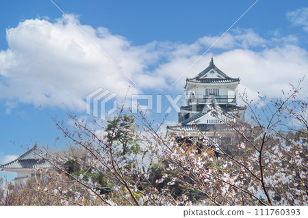 Hamamatsu Castle shining against the blue sky (spring) Hamamatsu Castle shining against the blue sky (spring) 111760393