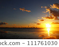 Sunset and factory 111761030