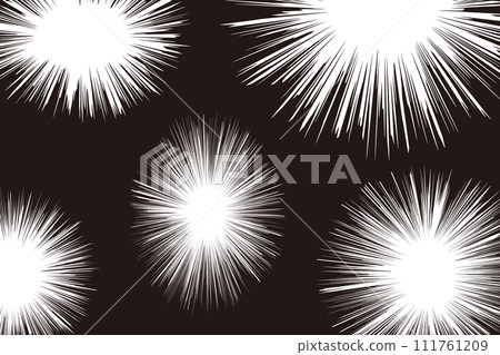 徑向氣泡，卡通風格氣泡，海膽閃光 111761209