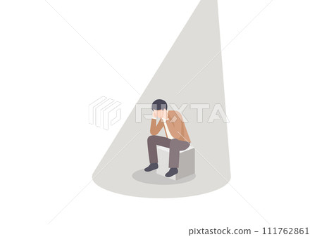 A worried man 111762861