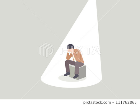 A worried man 111762863