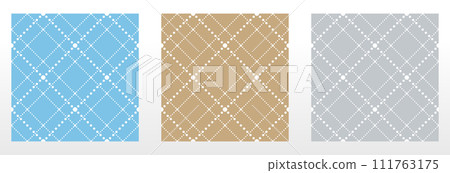 Set of abstract geometric patterns. Seamless vector backgrounds. Colored ornaments Graphic modern patterns Simple lattice graphic design 111763175