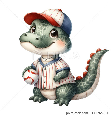 Alligator Cute Watercolor Clipart Alligator Cute Watercolor Clipart 111765191