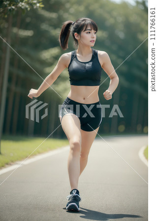 跑步AI女人“AI生成圖像” 111766161