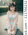Cosplay cat AI beauty "AI generated image" 111766232