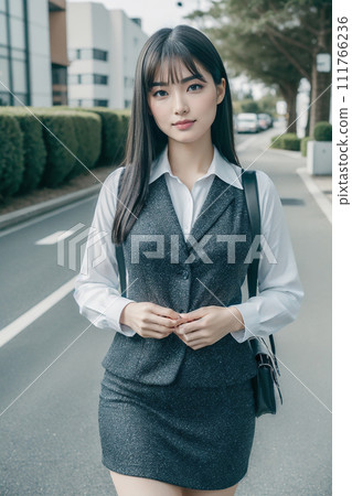 Suit AI beauty “AI generated image” 111766236