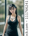 Sports gym AI woman “AI generated image” 111766241