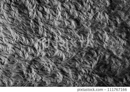 Close-up monochrome image of a blanket 111767166