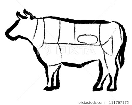 牛隻部位圖解 牛隻部位圖解 111767375