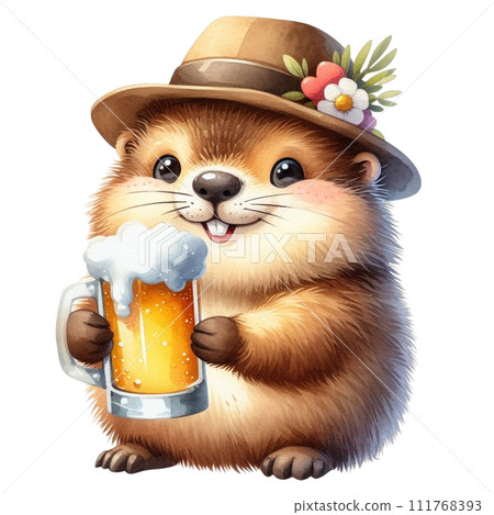 Groundhog cute wildlife Groundhog cute wildlife 111768393