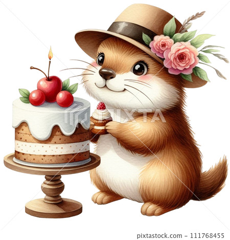 Groundhog cute wildlife 111768455