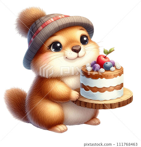 Groundhog cute wildlife Groundhog cute wildlife 111768463