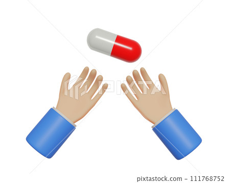 3D手和藥物 111768752