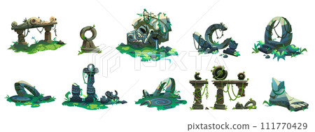 Ancient ruin of old lost civilization buildings Ancient ruin of old lost civilization buildings 111770429