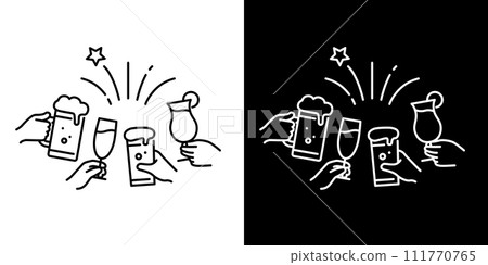 Party toast icon 111770765