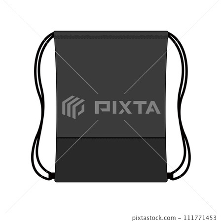 Drawstring bag/sports bag vector template... - Stock Illustration ...