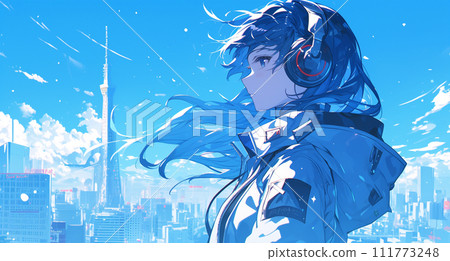 未來城市裡的酷女孩 111773248