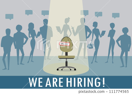 Vacant workplace,human resource recruitment concept, Vacant workplace,human resource recruitment concept, 111774565