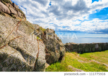 stony coast at christianso near bornholm 111775916