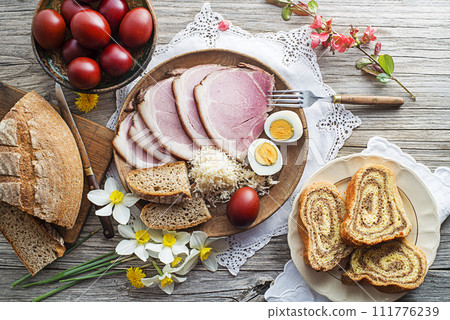 Easter meal Easter meal 111776239