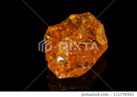 Macro stone Opal mineral in rock on a black background Macro stone Opal mineral in rock on a black background 111776483
