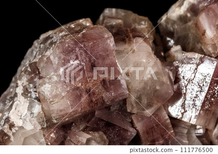 Macro stone Aragonite mineral on a black background Macro stone Aragonite mineral on a black background 111776500