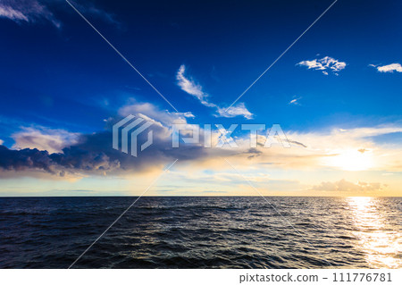 seascape sea horizon and sky. seascape sea horizon and sky. 111776781