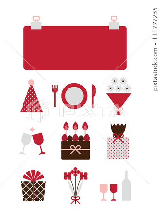 附夾子的紅紙卡設計 111777235