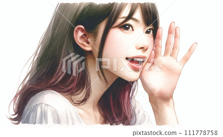 一個偷偷說話的女孩 一個偷偷說話的女孩 111778758