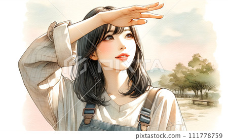 夏天仰望天空的女孩 夏天仰望天空的女孩 111778759