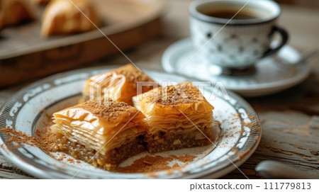 Close-up of Gourmet Baklava 111779813