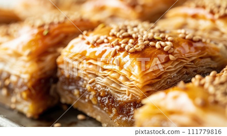 Close-up of Gourmet Baklava 111779816