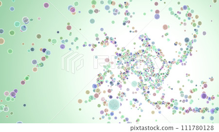 CG玻璃球：許多彩色玻璃球 111780128