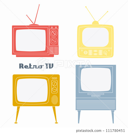Retro Television Icons. Retro Television Icons. 111780451
