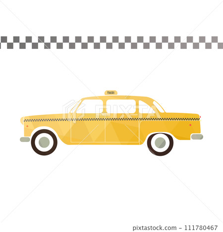 Yellow taxi car. Yellow taxi car. 111780467