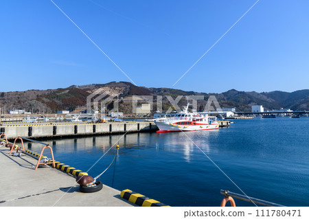 Remote island route between Miyagi Onagawa Town and Dejima Eshima 111780471