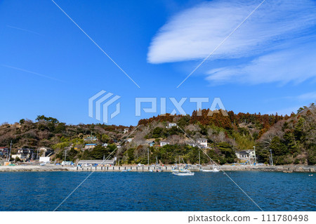 Remote island route between Miyagi Onagawa Town and Dejima Eshima 111780498